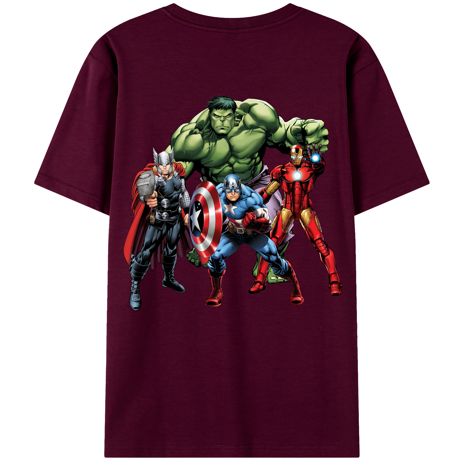 （画像用） アベンジャーズ The Avengers レディース半袖Tシャツ(バックプリント)